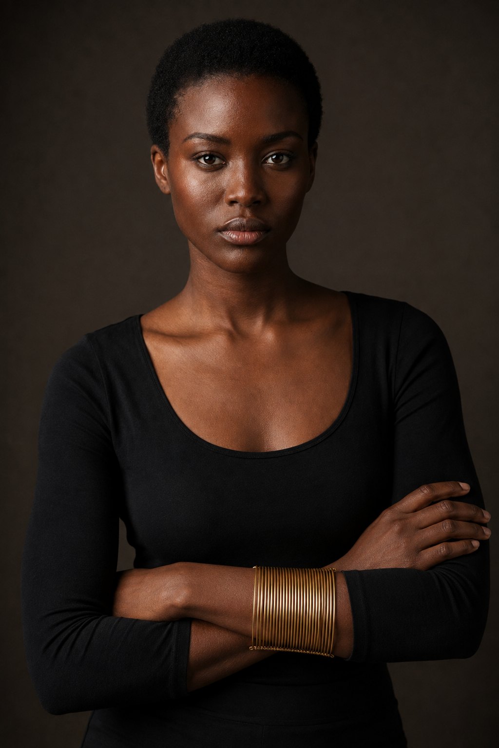 Model wearing the Wire Bundle Cuff